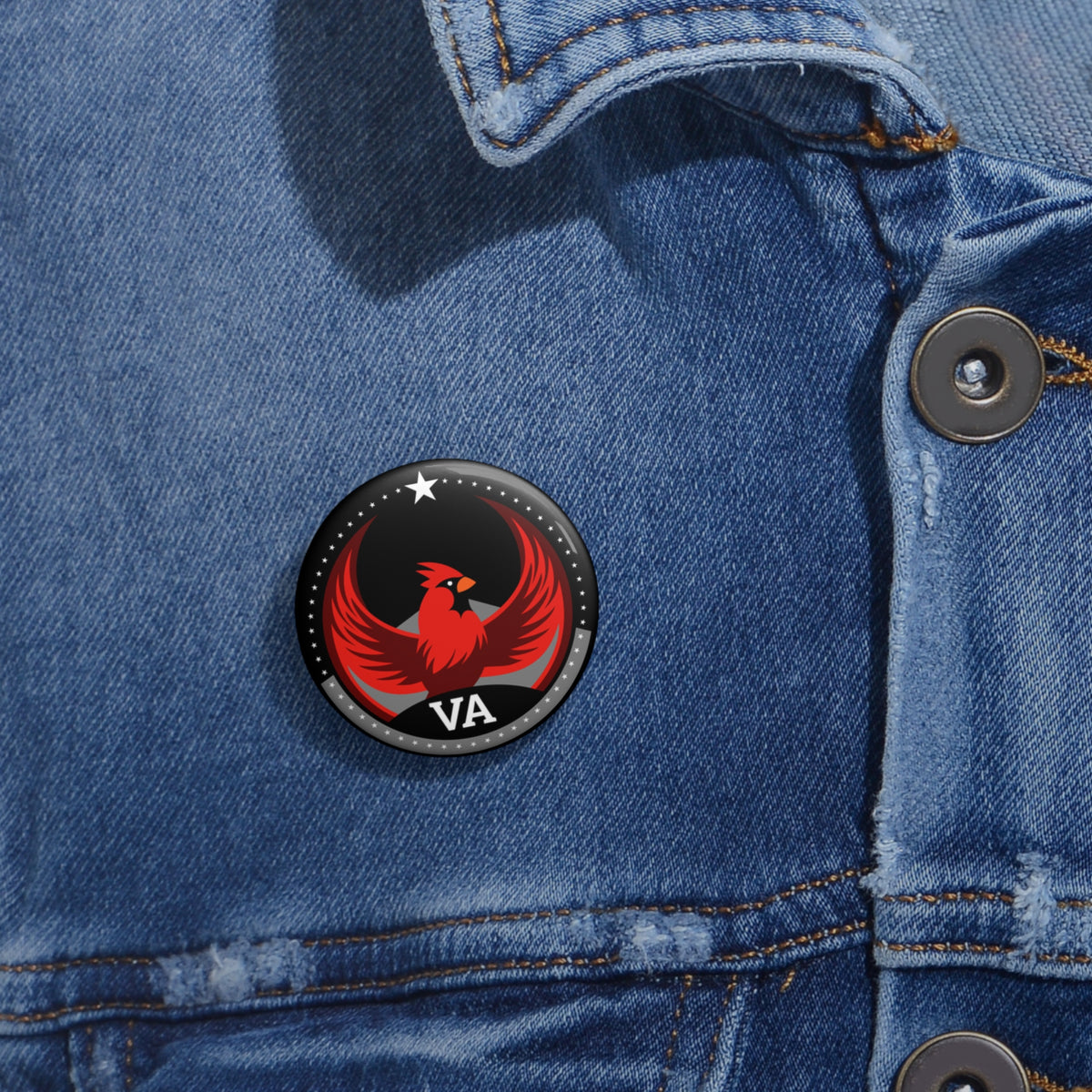 Bird Rebels Pin Button – VA – Dark
