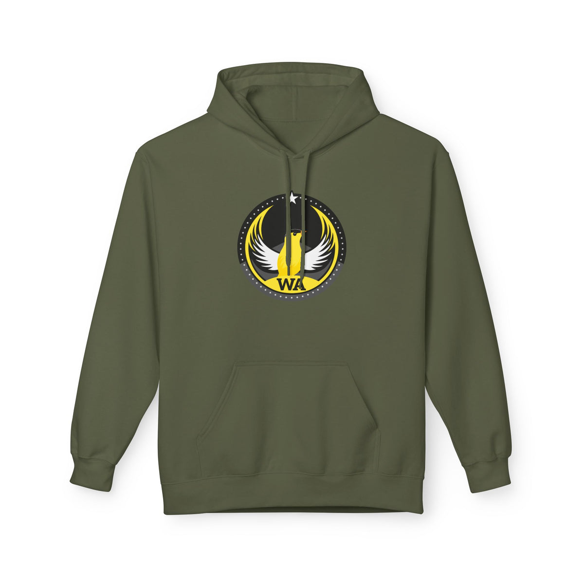 Bird Rebels Midweight Softstyle Fleece Hoodie – WA – Willow Goldfinch – Dark