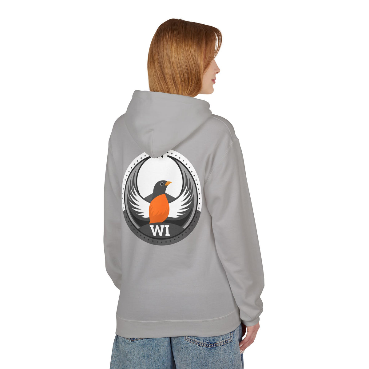 Bird Rebels Midweight Softstyle Fleece Hoodie – WI – Light