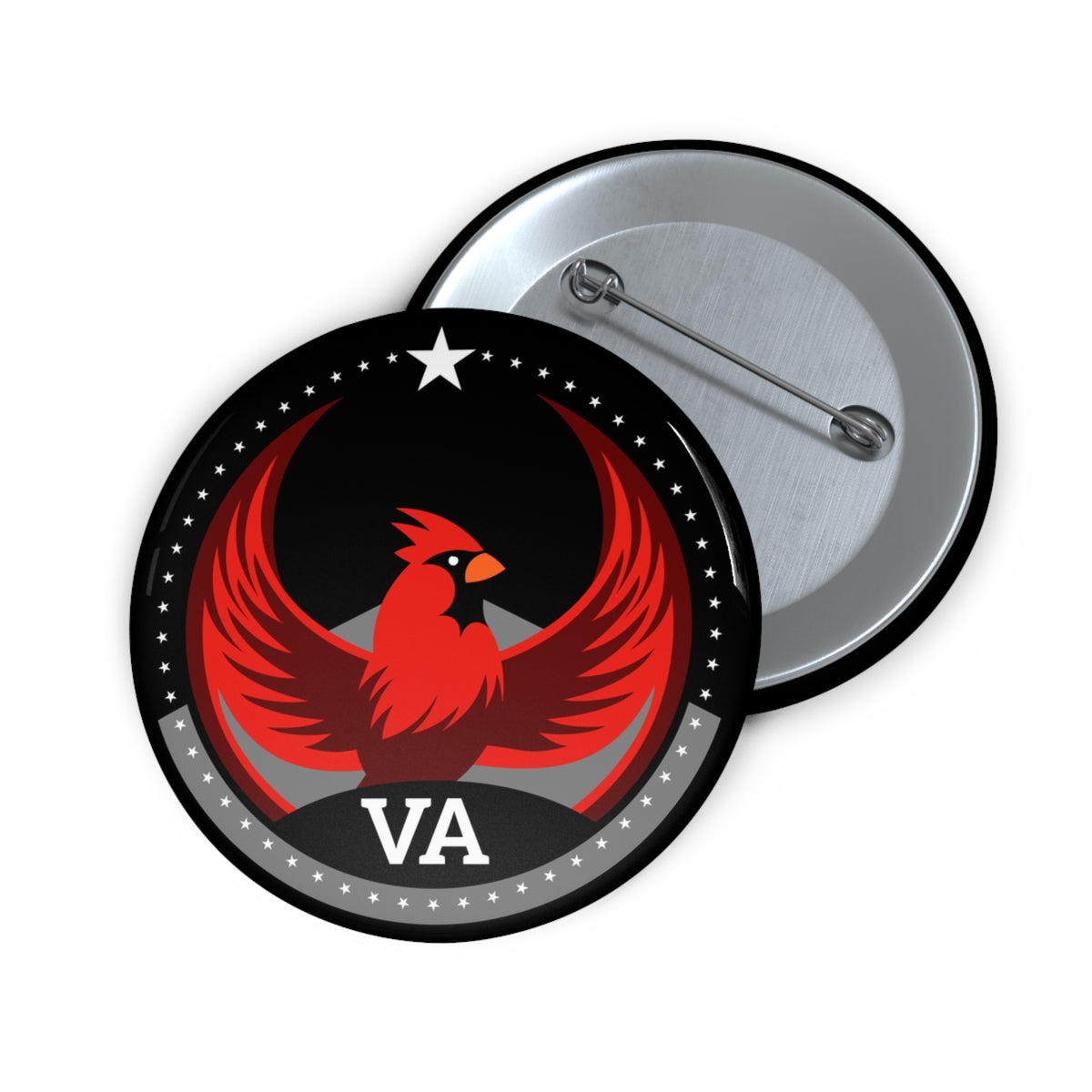 Bird Rebels Pin Button – VA – Dark