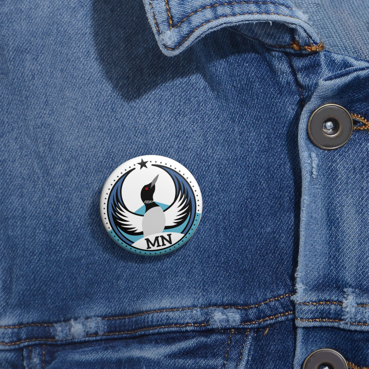 Bird Rebels Pin Button – MN – Light