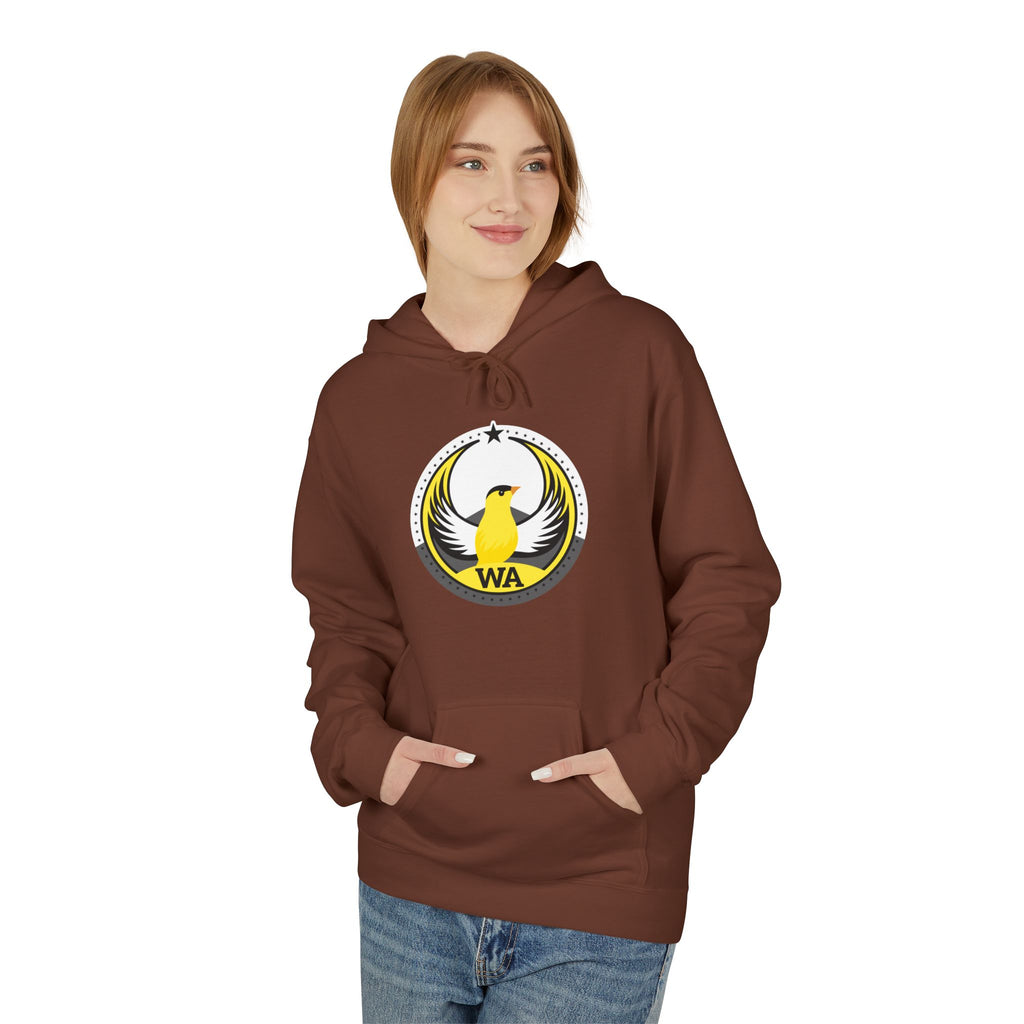 Bird Rebels Midweight Softstyle Fleece Hoodie – WA – Willow Goldfinch – Light