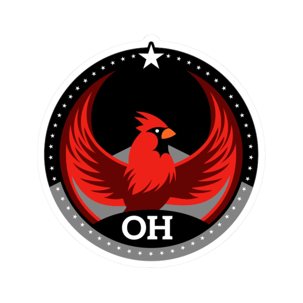 Bird Rebels Kiss-Cut Stickers – OH – Dark