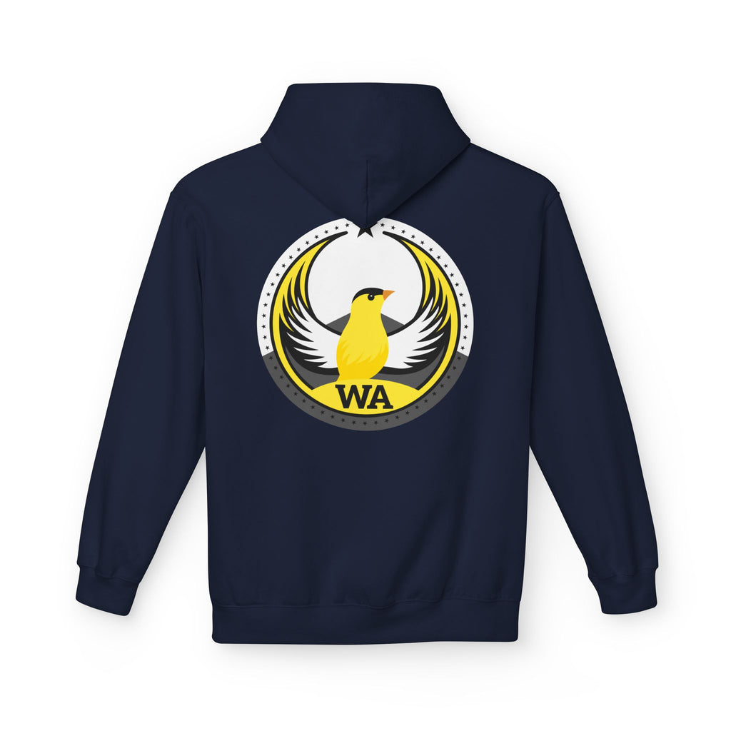 Bird Rebels Midweight Softstyle Fleece Hoodie – WA – Willow Goldfinch – Light
