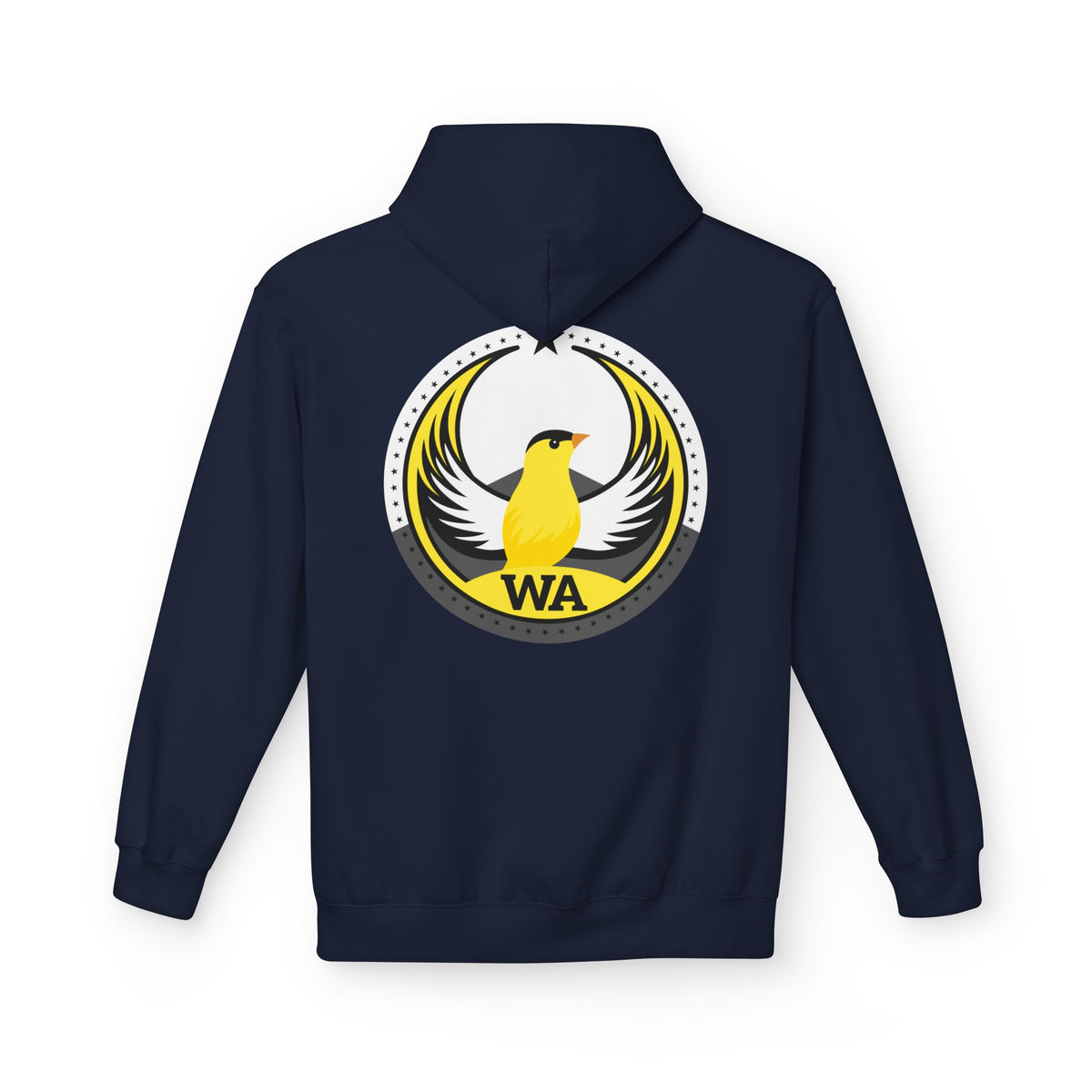 Bird Rebels Midweight Softstyle Fleece Hoodie – WA – Willow Goldfinch – Light