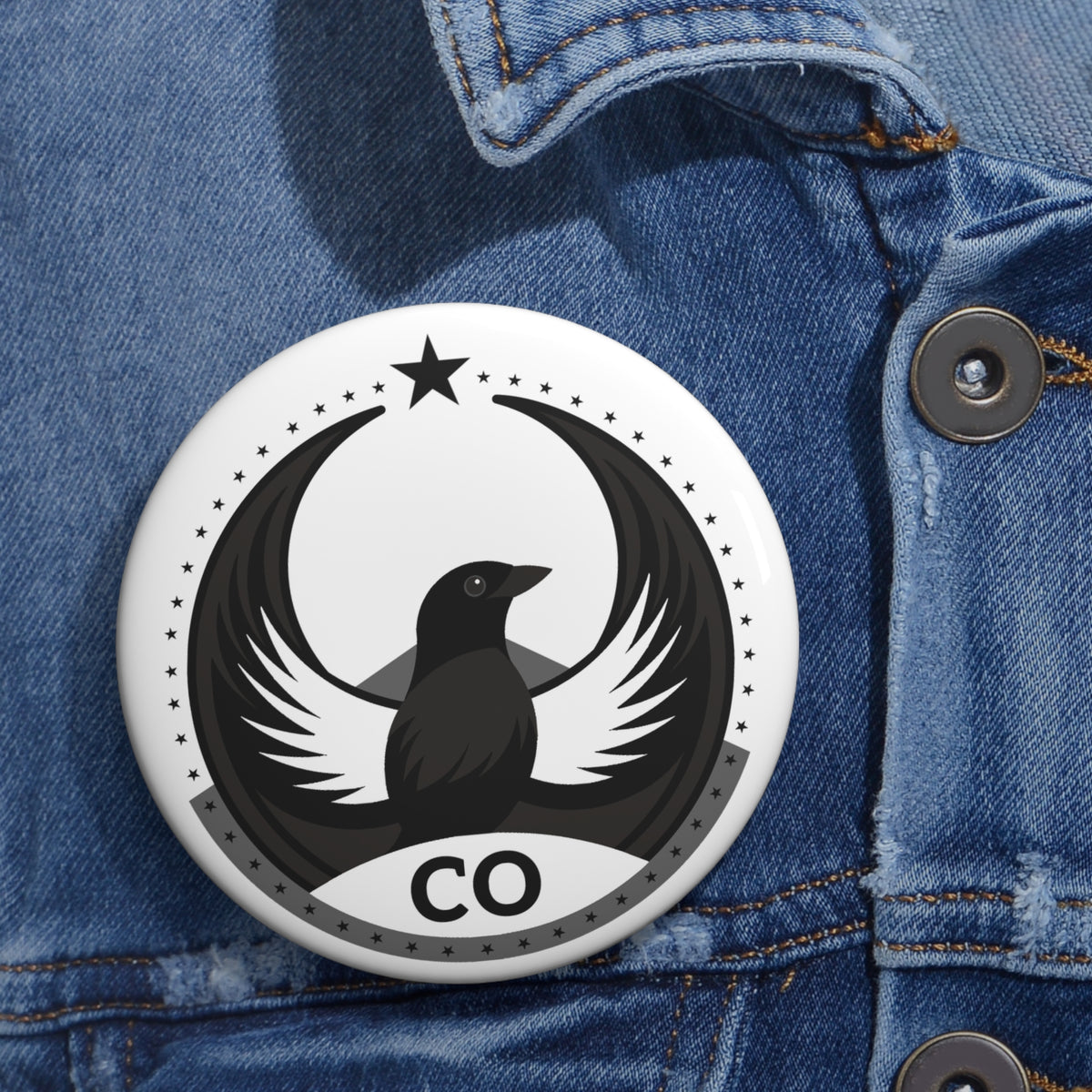 Bird Rebels Custom Pin Button – CO – Light