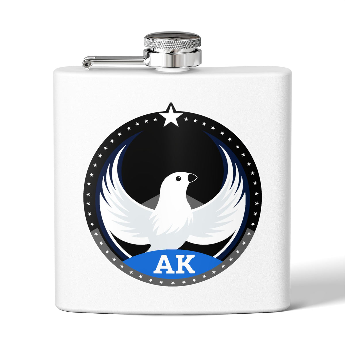 Bird Rebels 6oz Stainless Steel Flask – AK – Dark
