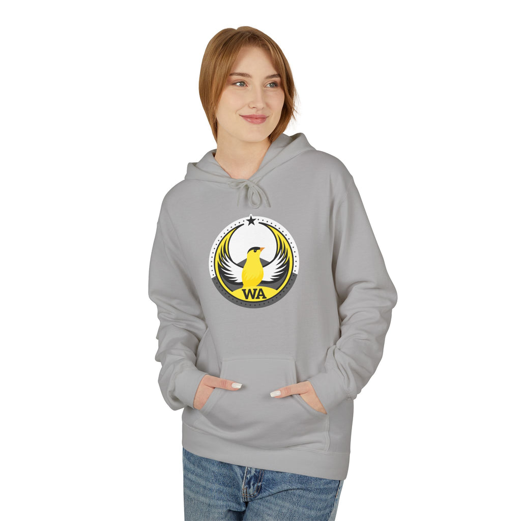 Bird Rebels Midweight Softstyle Fleece Hoodie – WA – Willow Goldfinch – Light