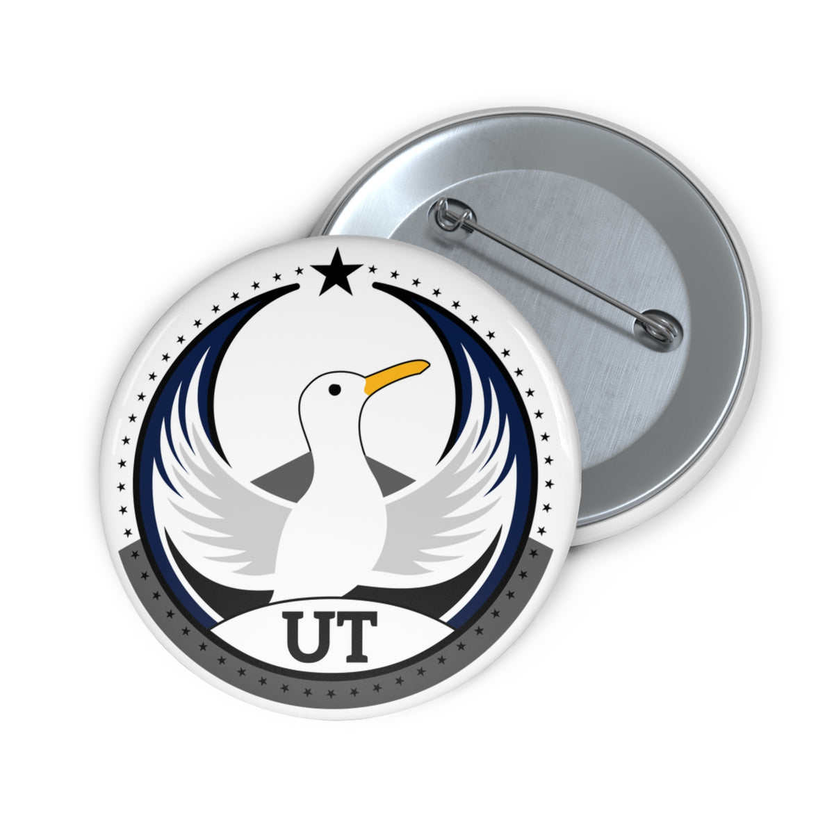Bird Rebels Pin Button – UT – Light