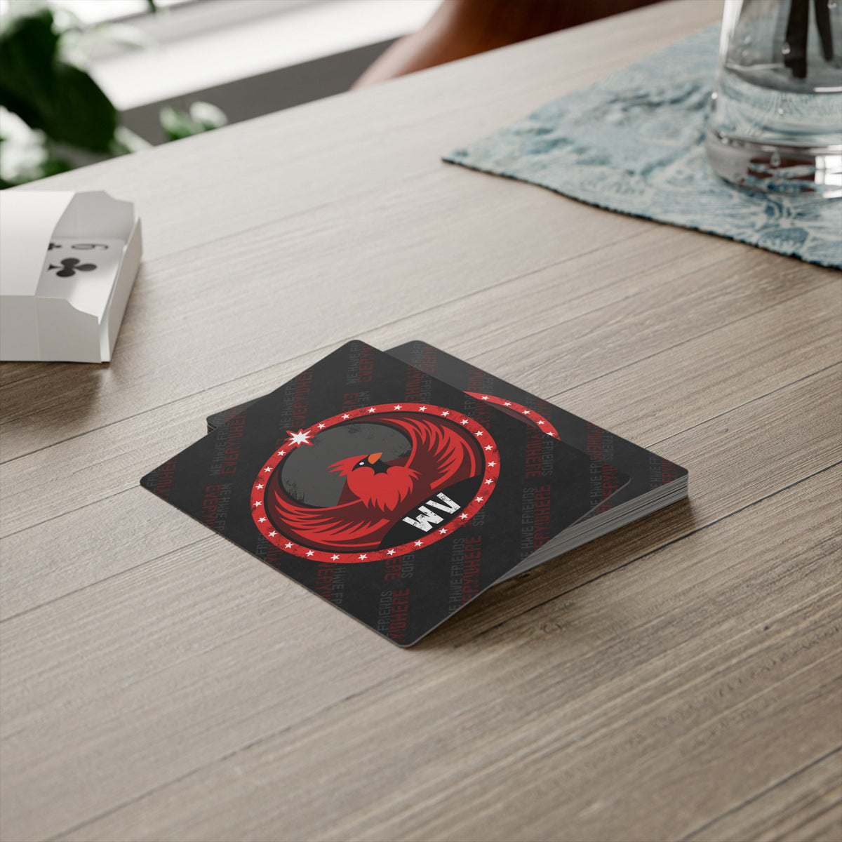 West Virginia Cardinal Rebel - Poker Cards - WV - We Have Friends Everywhere