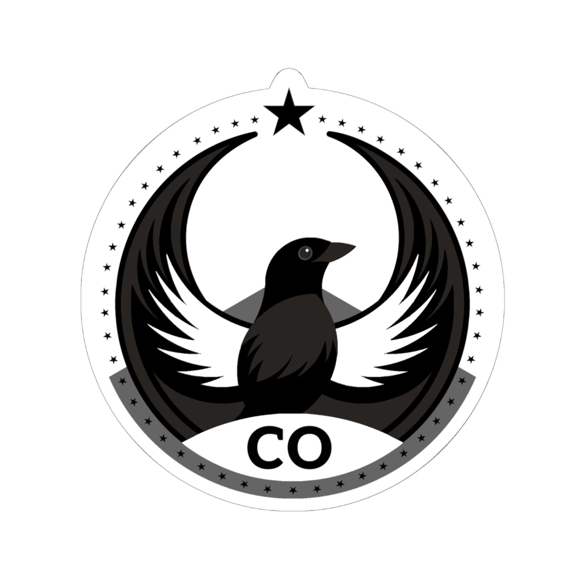 Colorado Lark Bunting Light Kiss-Cut Sticker | Bird Rebels CO Community Pride Decal