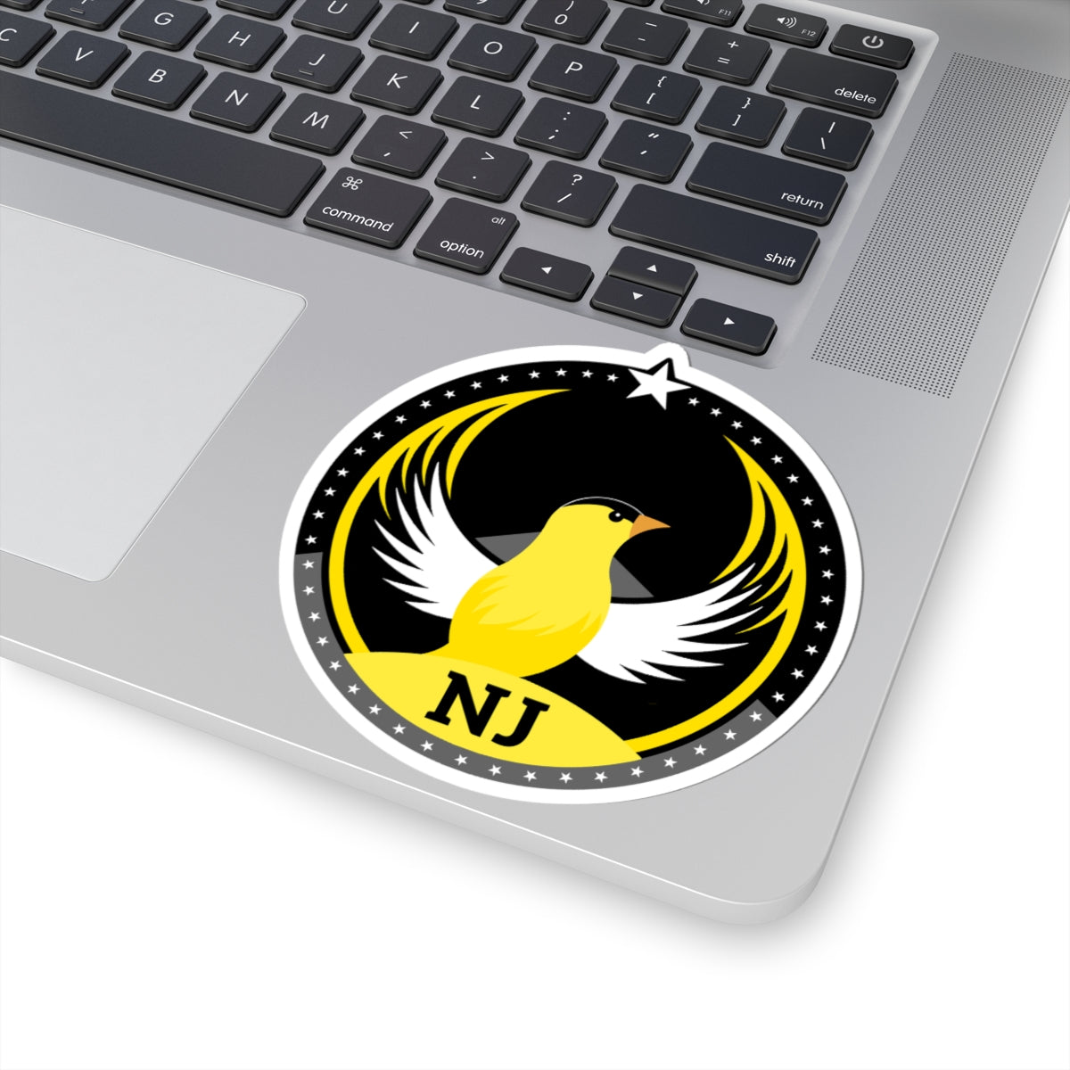 New Jersey Eastern Goldfinch Dark Kiss-Cut Sticker | Bird Rebels NJ Community Pride Decal