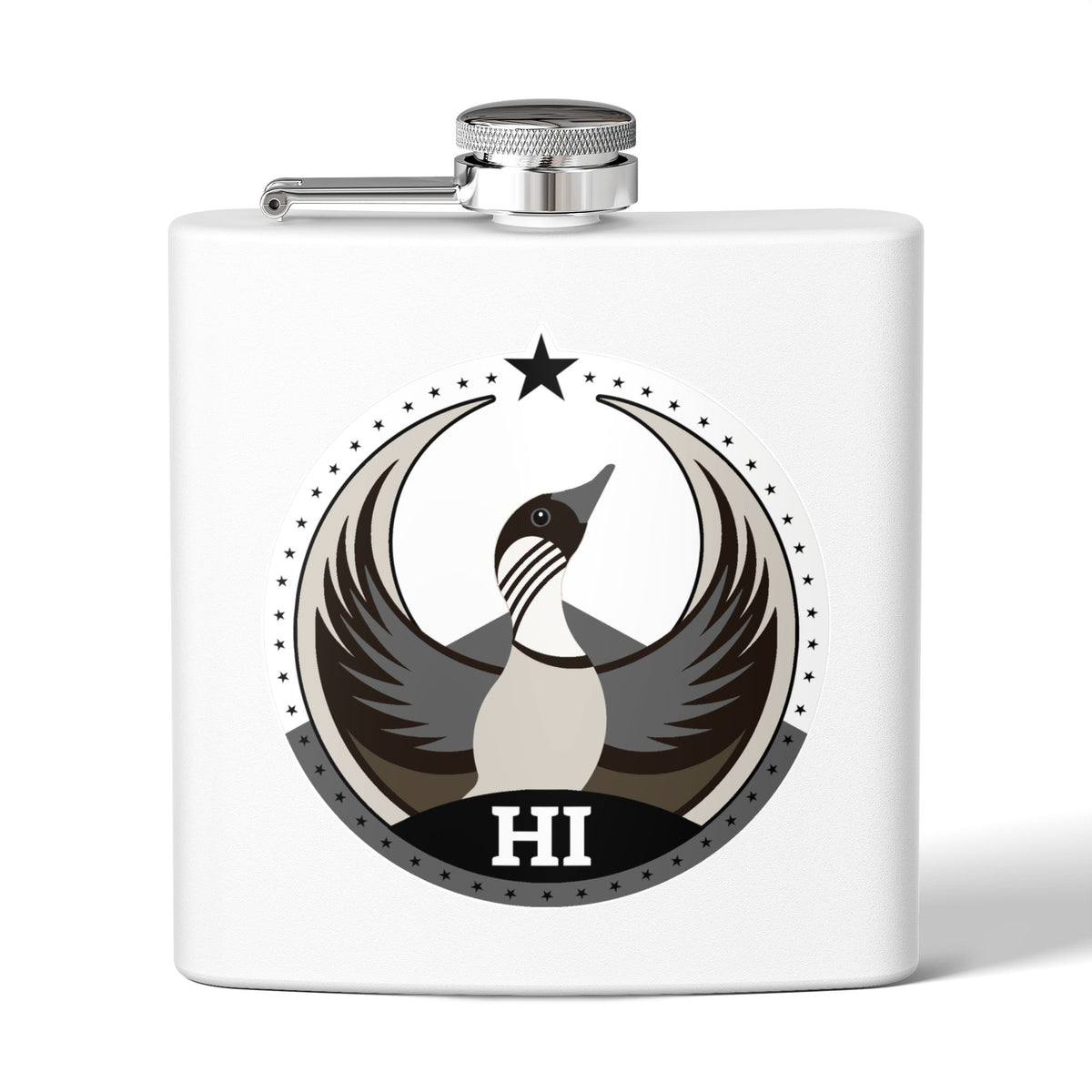 Bird Rebels 6oz Stainless Steel Flask – HI – Light
