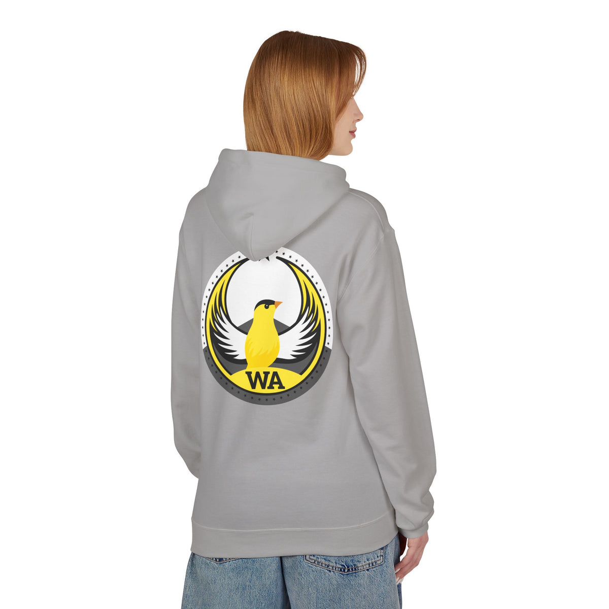 Bird Rebels Midweight Softstyle Fleece Hoodie – WA – Willow Goldfinch – Light