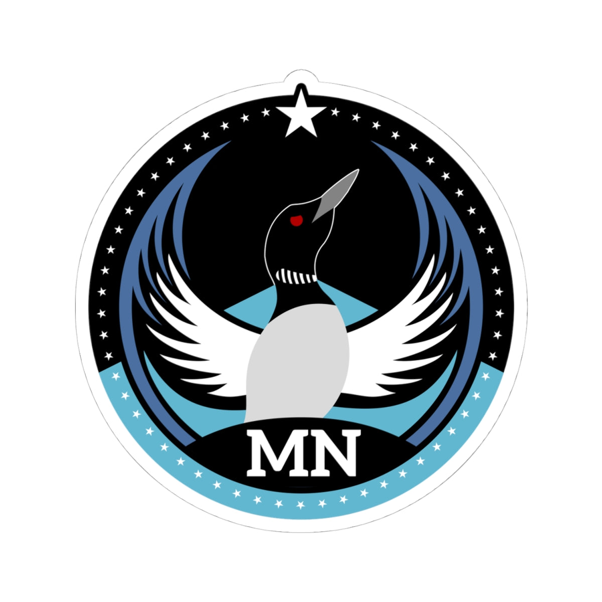 Bird Rebels Kiss-Cut Stickers – MN – Dark