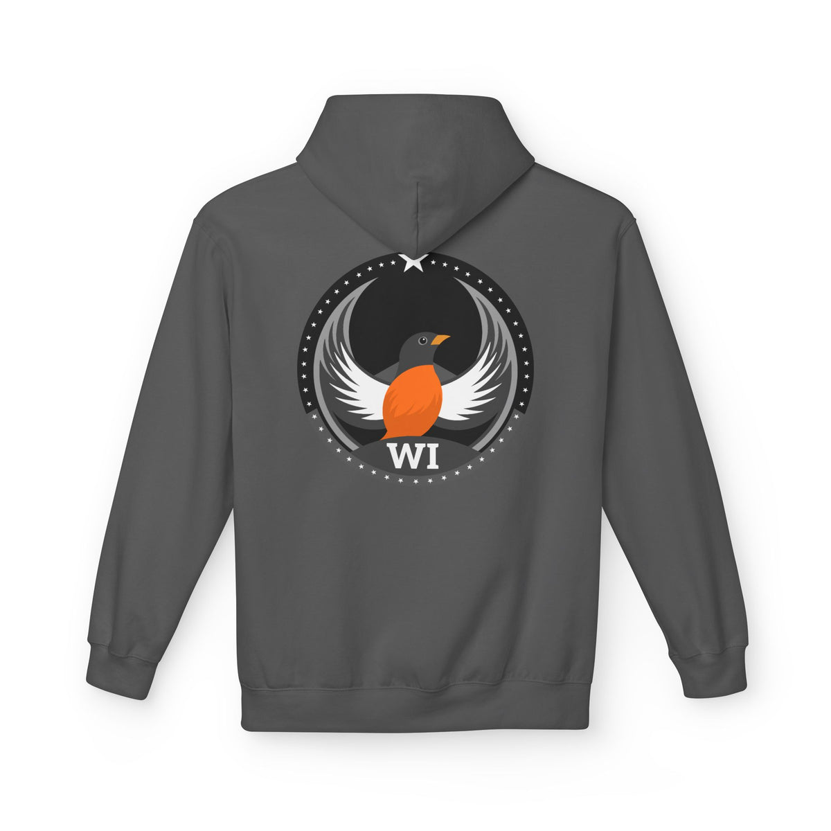 Bird Rebels Midweight Softstyle Fleece Hoodie – WI – Dark