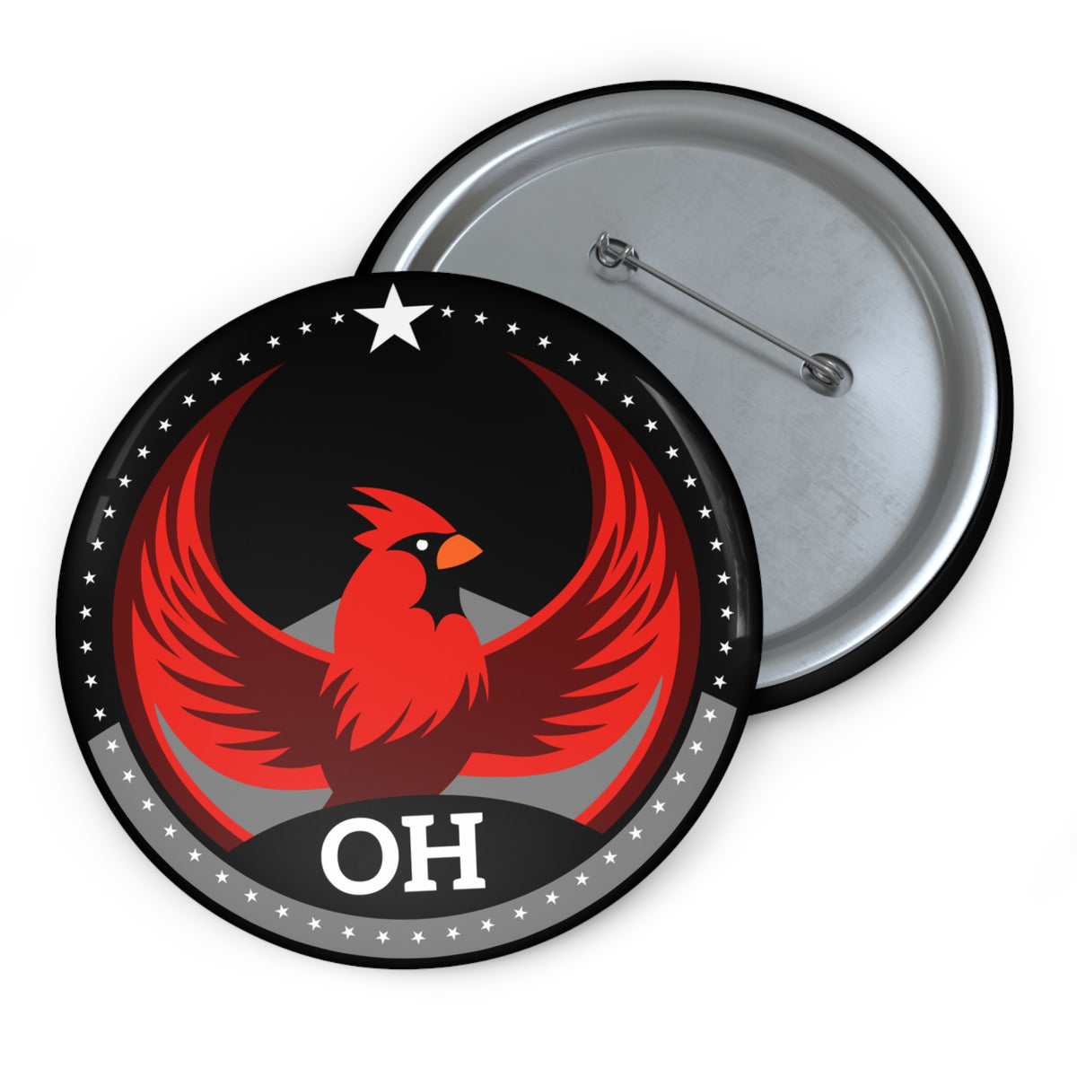 Bird Rebels Pin Button – OH – Dark