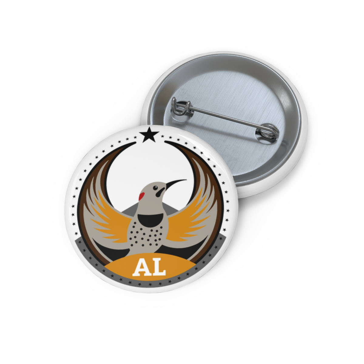 Bird Rebels Custom Pin Button – AL – Light