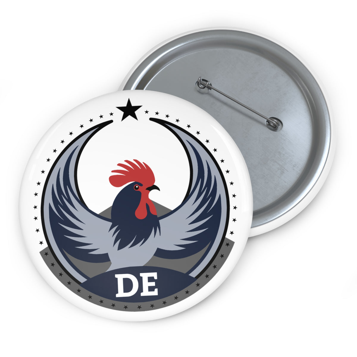 Bird Rebels Custom Pin Button – DE – Light