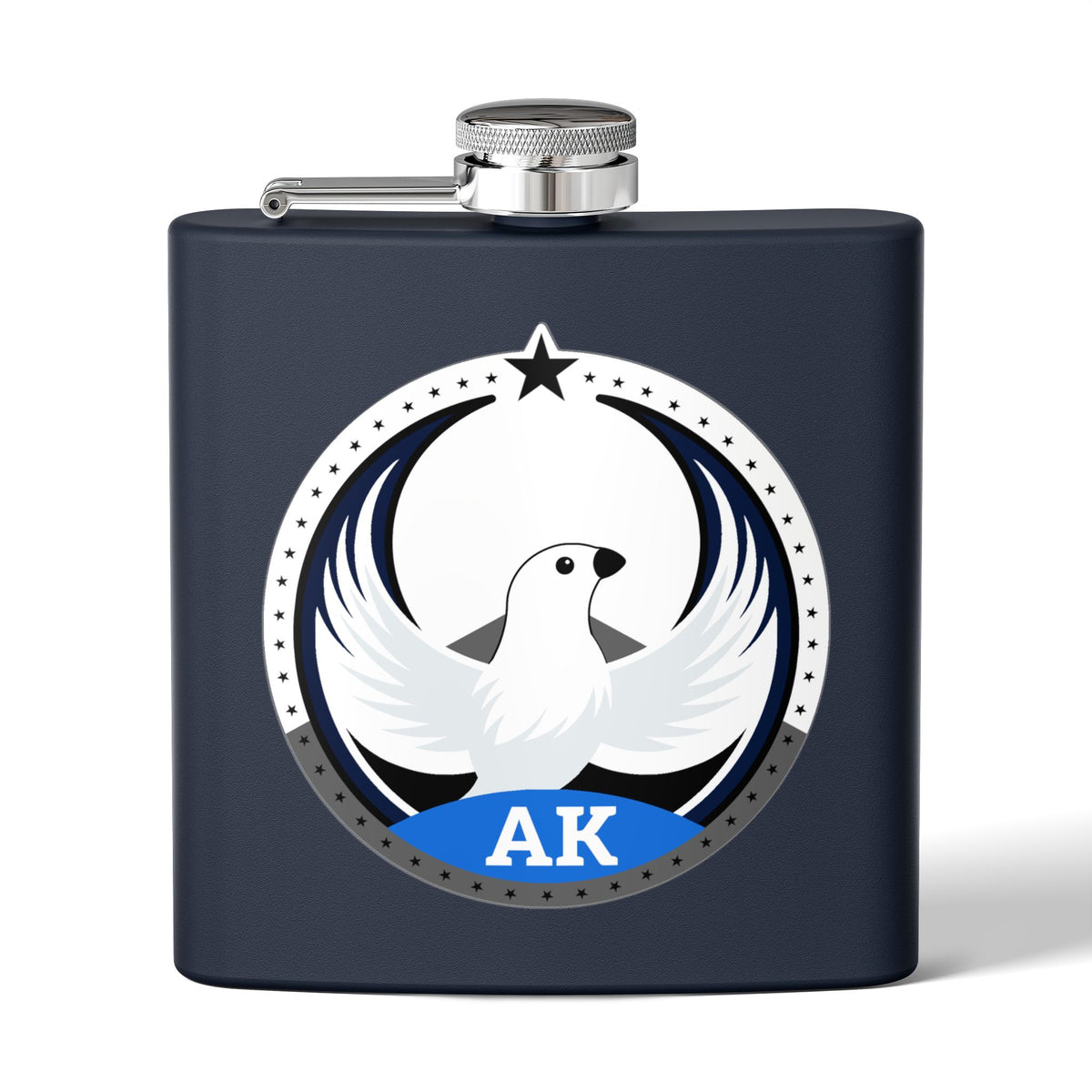 Bird Rebels 6oz Stainless Steel Flask – AK – Light