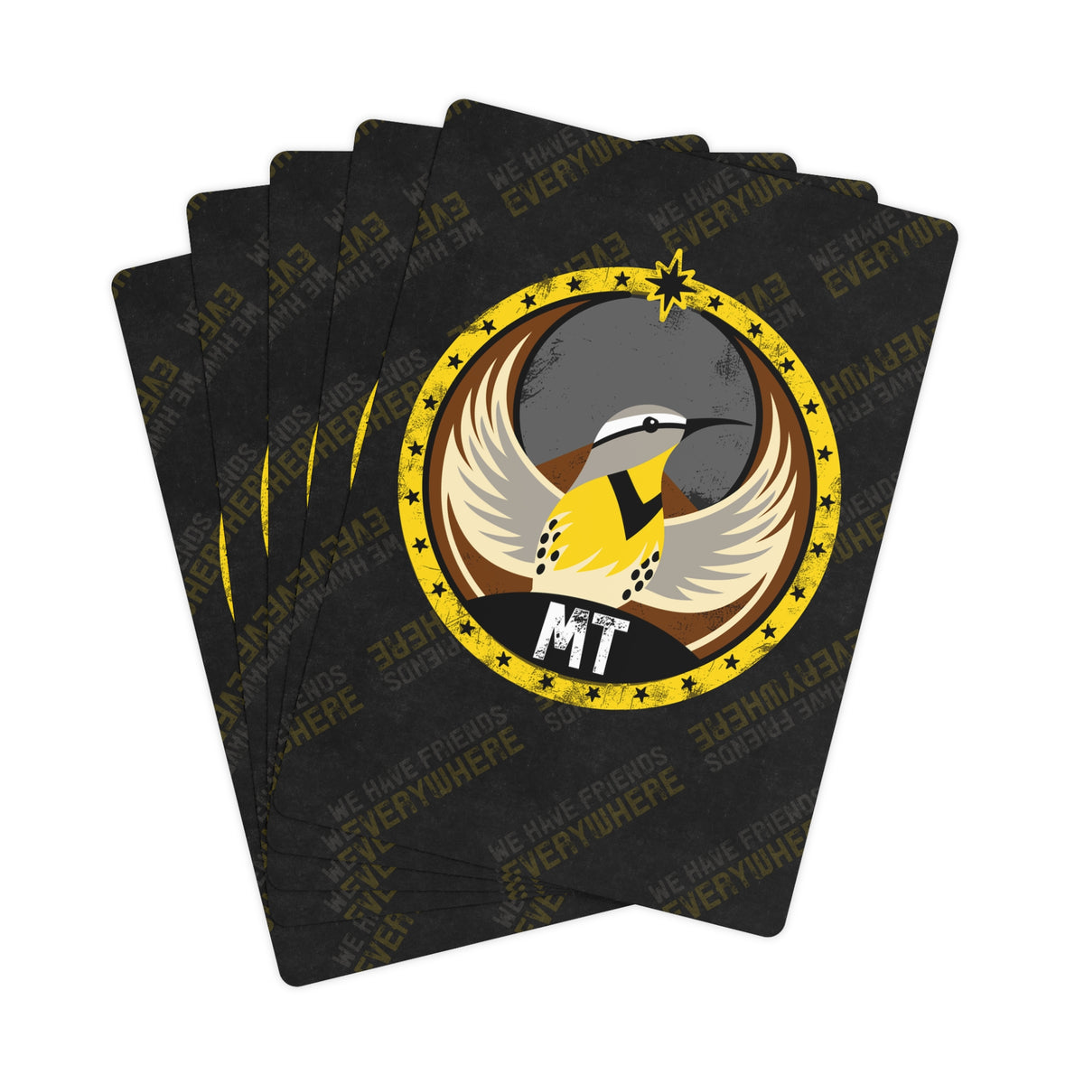Montana Meadowlark Rebel - Poker Cards - MT - We Have Friends Everywhere