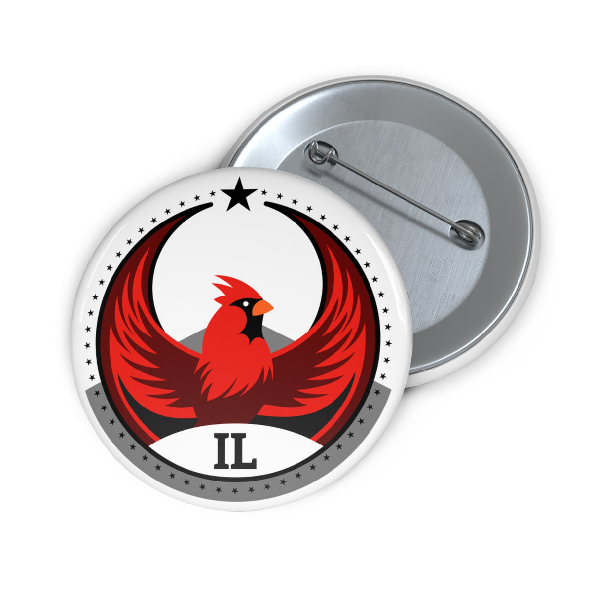 Bird Rebels Pin Button – IL – Light