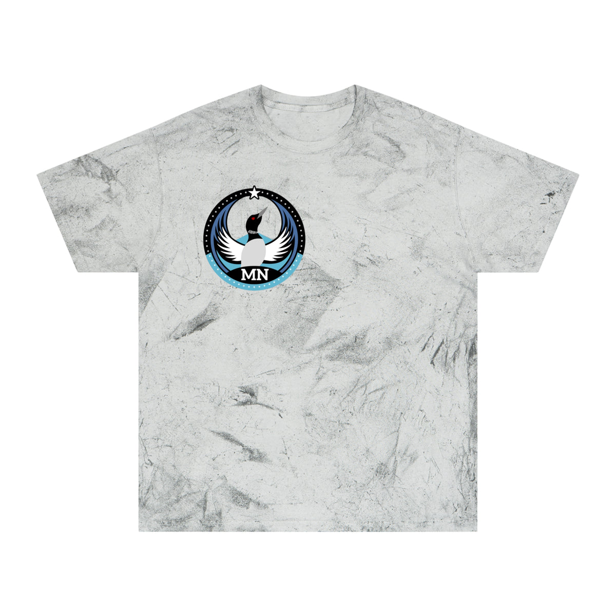 Minnesota Common Loon Bird Rebel – Dark | Comfort Colors Color Blast Tee