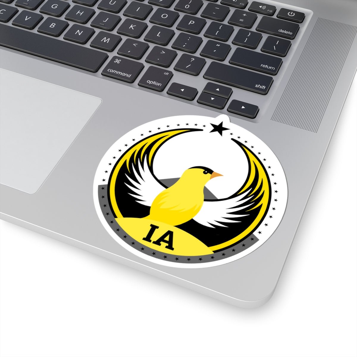 Iowa Eastern Goldfinch Light Kiss-Cut Sticker | Bird Rebels IA Community Pride Decal