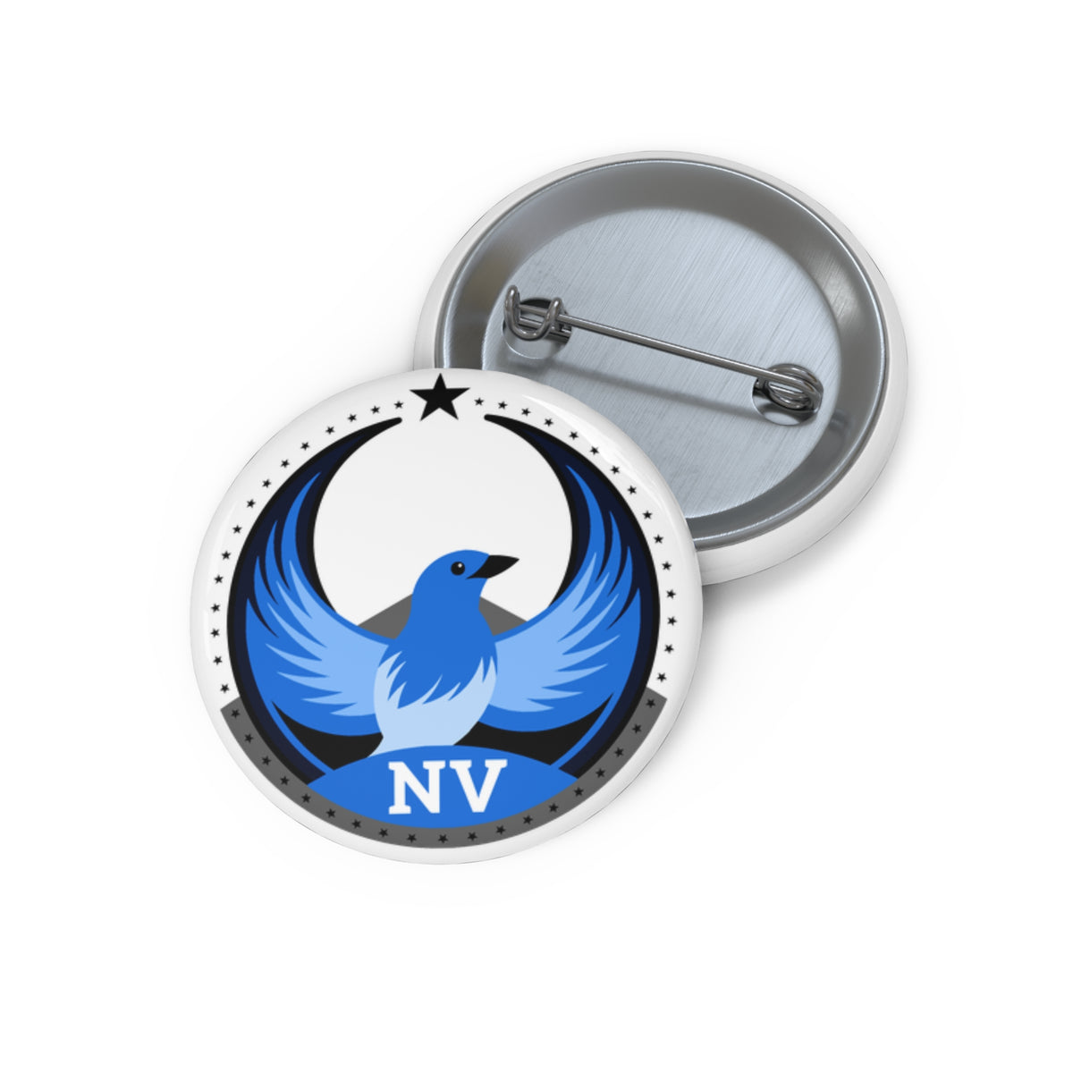 Bird Rebels Custom Pin Button – NV – Light