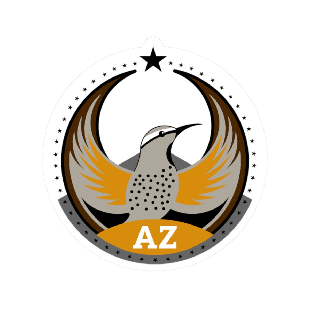 Arizona Cactus Wren Light Kiss-Cut Sticker | Bird Rebels AZ Community Pride Decal