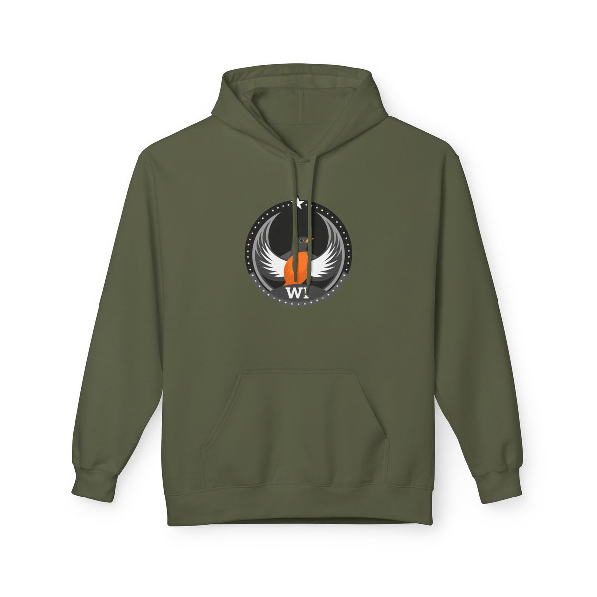 Bird Rebels Midweight Softstyle Fleece Hoodie – WI – Dark