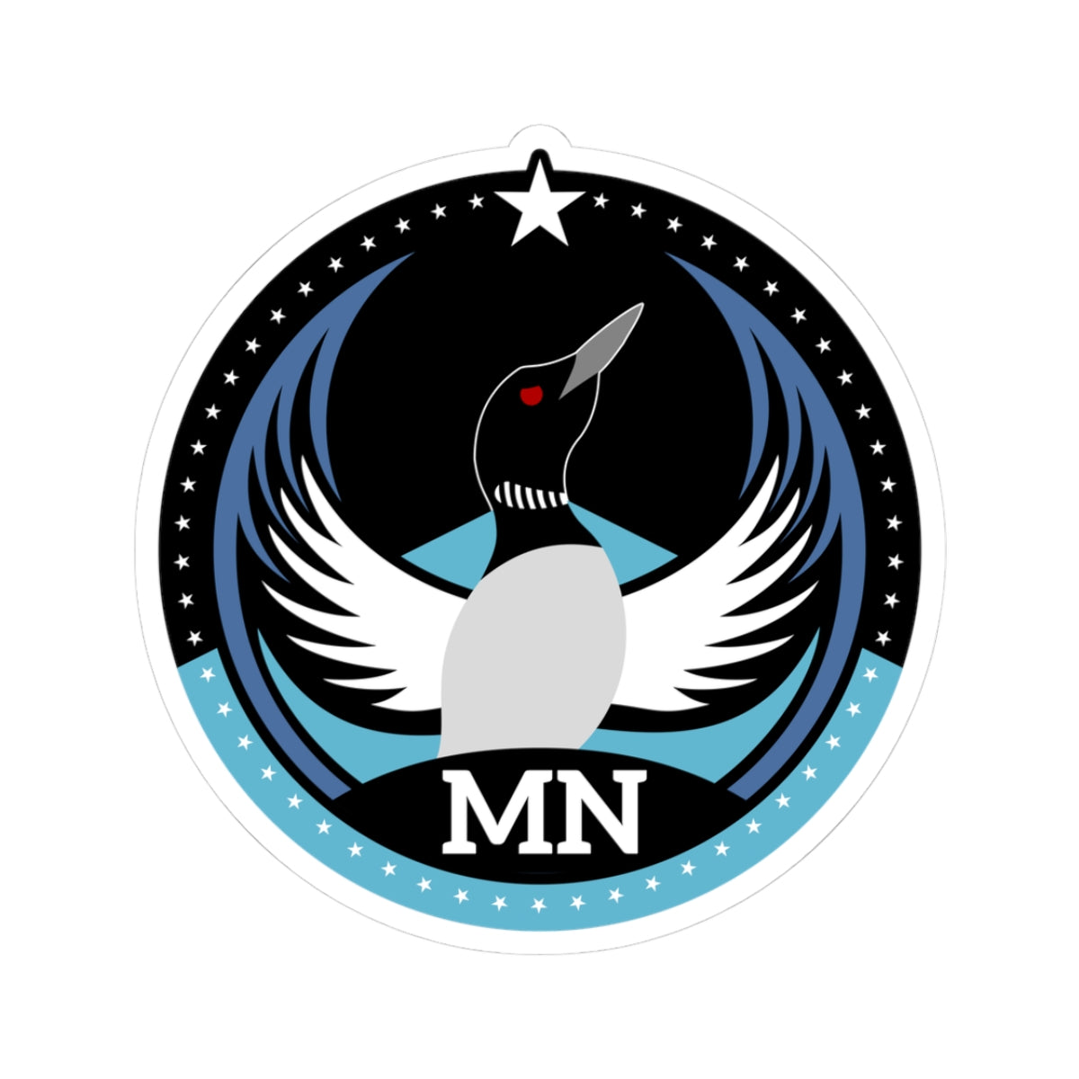 Bird Rebels Kiss-Cut Stickers – MN – Dark