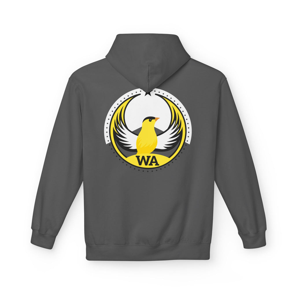 Bird Rebels Midweight Softstyle Fleece Hoodie – WA – Willow Goldfinch – Light