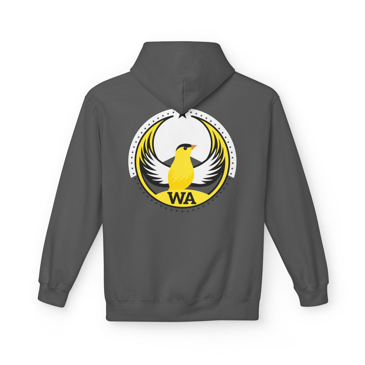 Bird Rebels Midweight Softstyle Fleece Hoodie – WA – Willow Goldfinch – Light