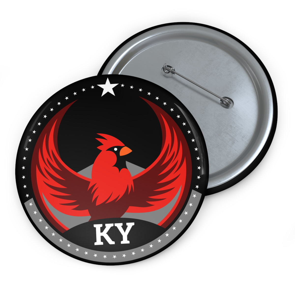 Bird Rebels Pin Button – KY – Dark