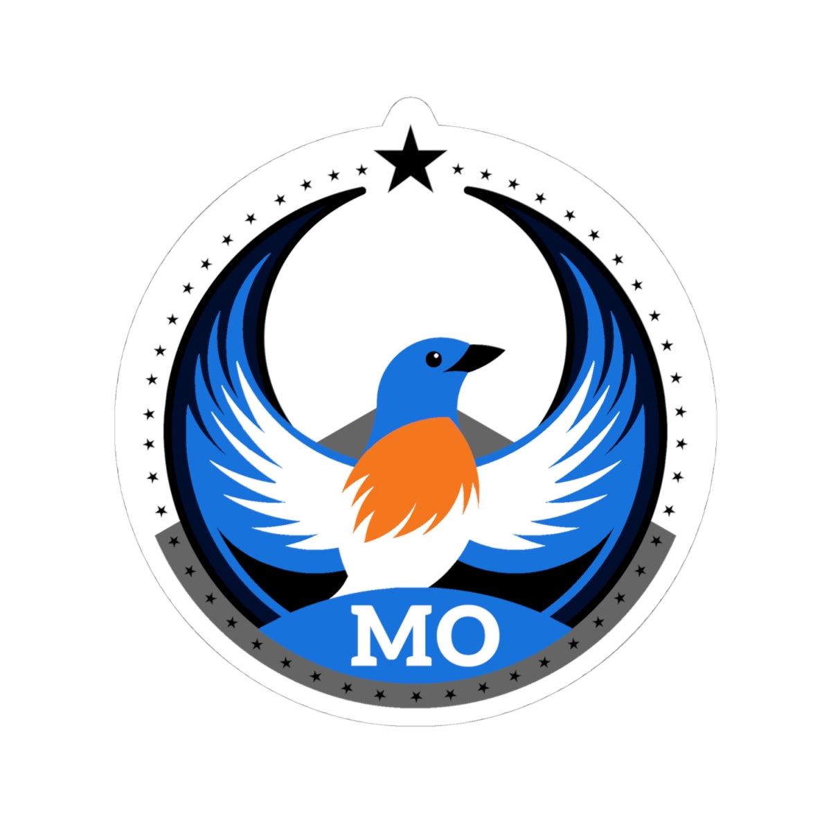 Missouri Eastern Bluebird Light Kiss-Cut Sticker | Bird Rebels MO Community Pride Decal