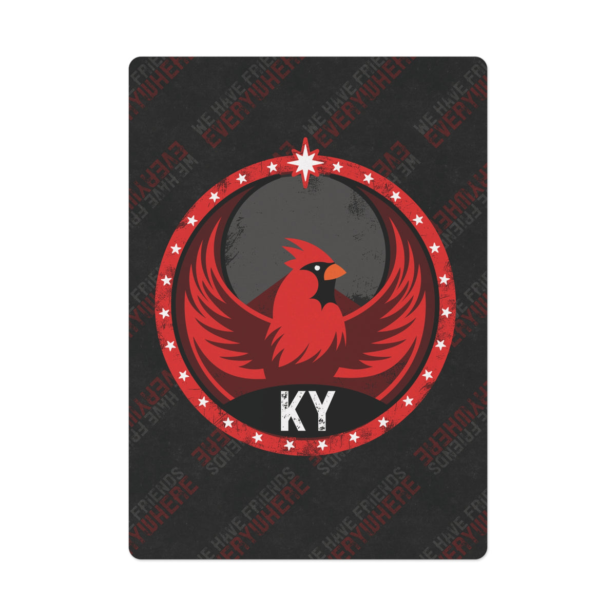 Kentucky Cardinal Rebel - Poker Cards - KY - We Have Friends Everywhere