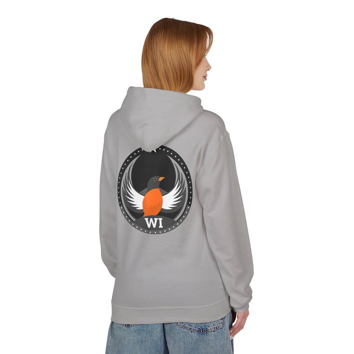 Bird Rebels Midweight Softstyle Fleece Hoodie – WI – Dark