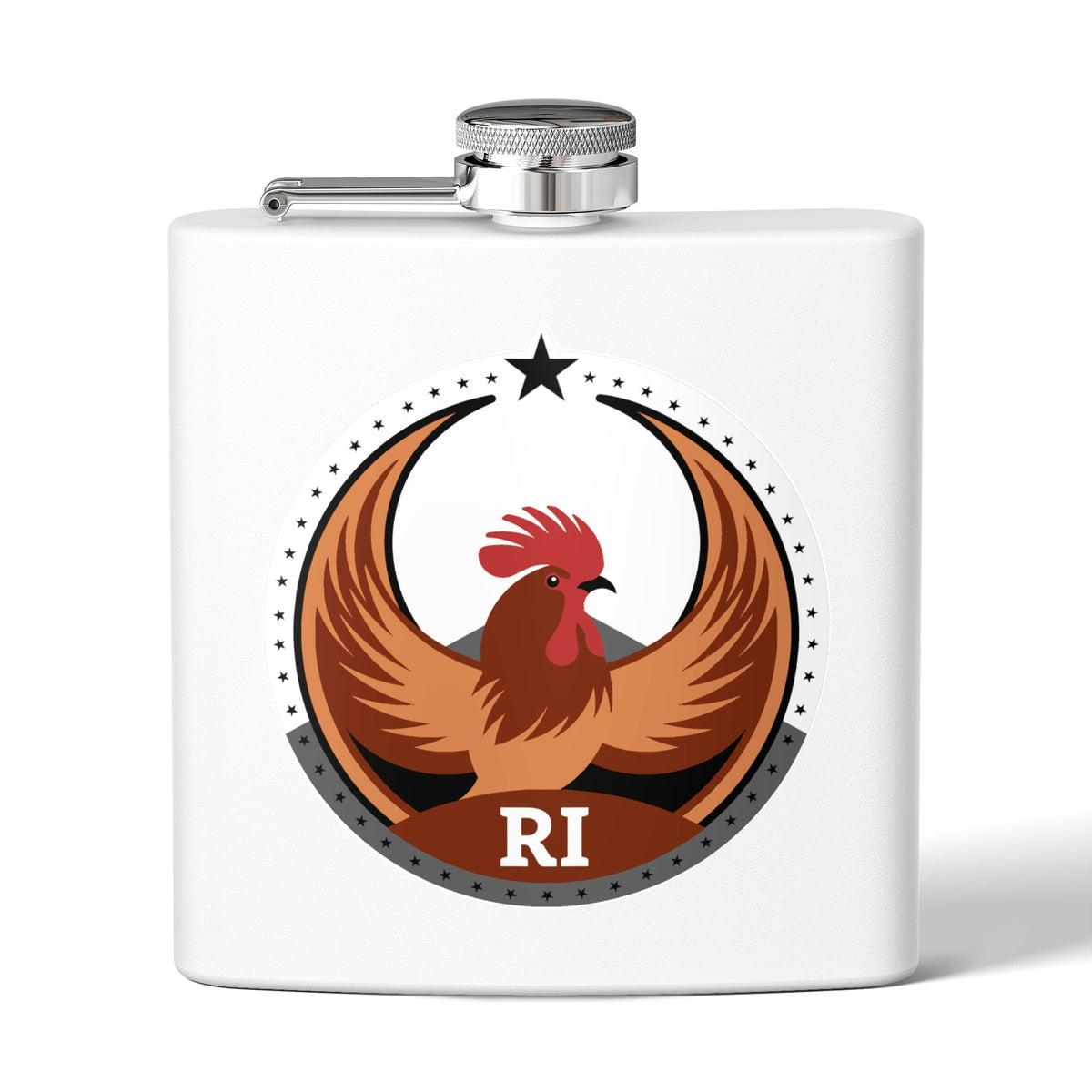 Bird Rebels 6oz Stainless Steel Flask – RI – Light