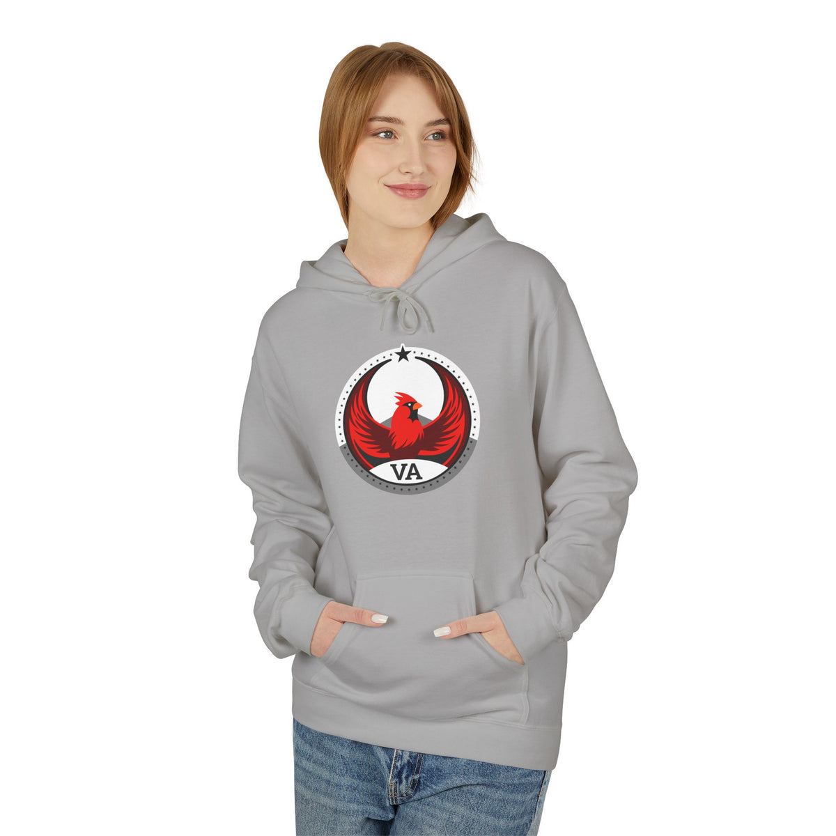Bird Rebels Midweight Softstyle Fleece Hoodie – VA – Light