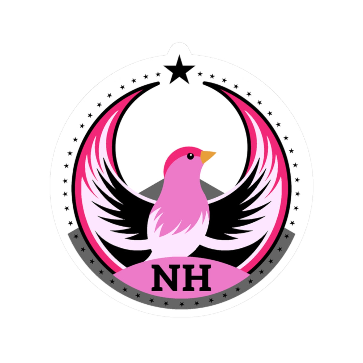 New Hampshire Purple Finch Light Kiss-Cut Sticker | Bird Rebels NH Community Pride Decal