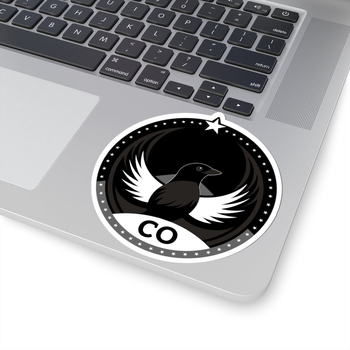 Colorado Lark Bunting Dark Kiss-Cut Sticker | Bird Rebels CO Community Pride Decal
