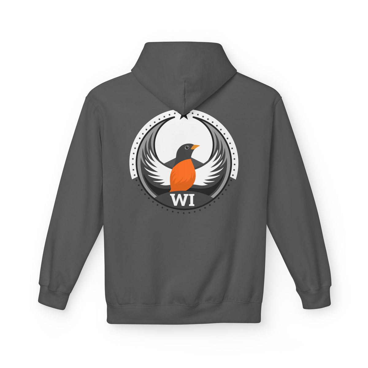 Bird Rebels Midweight Softstyle Fleece Hoodie – WI – Light
