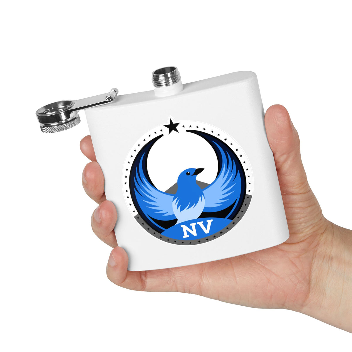 Bird Rebels 6oz Stainless Steel Flask – NV – Light