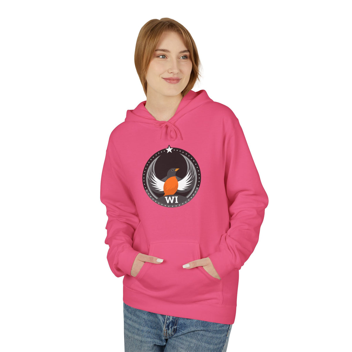 Bird Rebels Midweight Softstyle Fleece Hoodie – WI – Dark