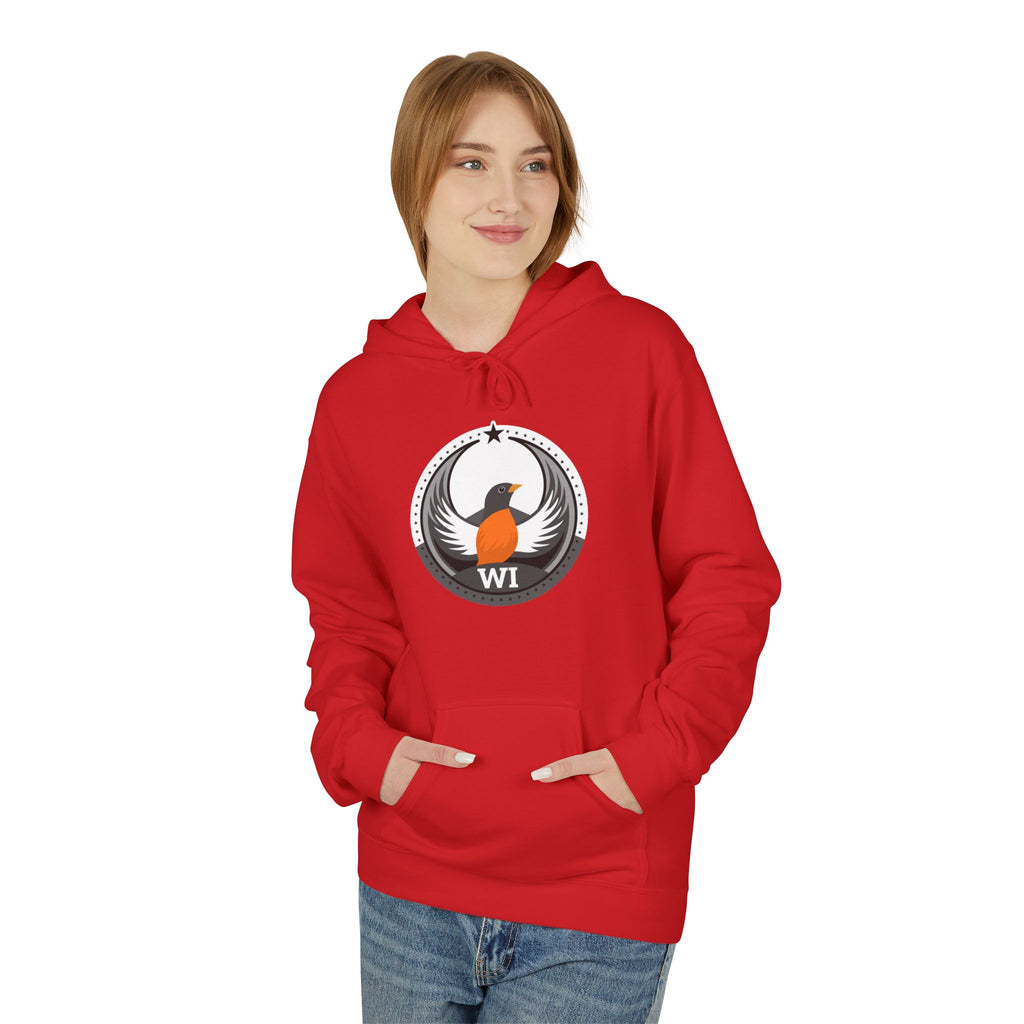 Bird Rebels Midweight Softstyle Fleece Hoodie – WI – Light