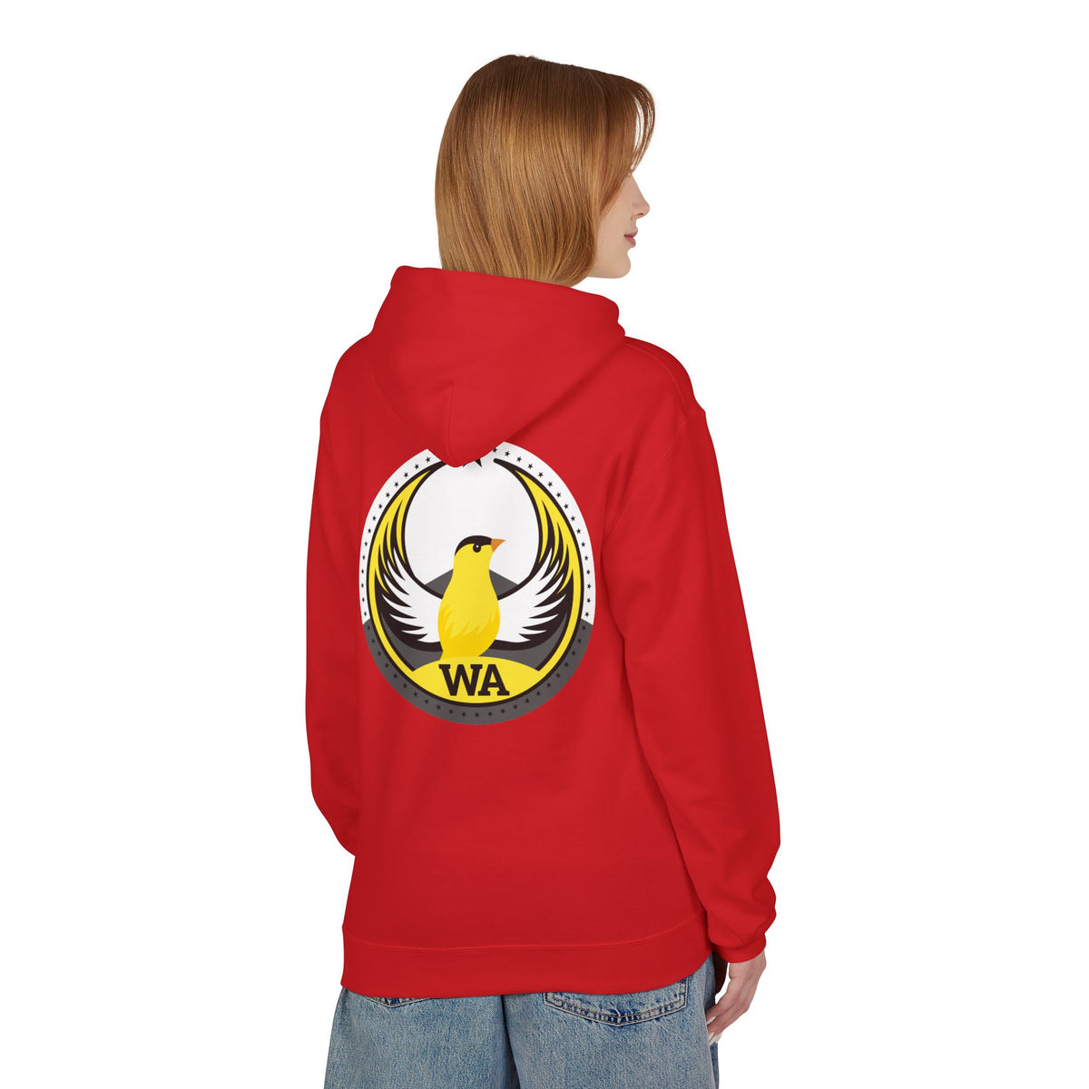 Bird Rebels Midweight Softstyle Fleece Hoodie – WA – Willow Goldfinch – Light