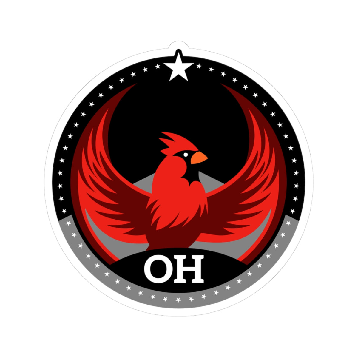 Bird Rebels Kiss-Cut Stickers – OH – Dark