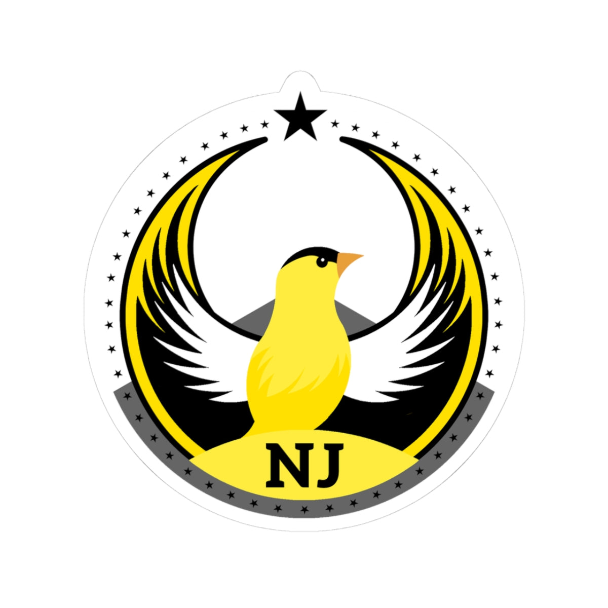 New Jersey Eastern Goldfinch Light Kiss-Cut Sticker | Bird Rebels NJ Community Pride Decal