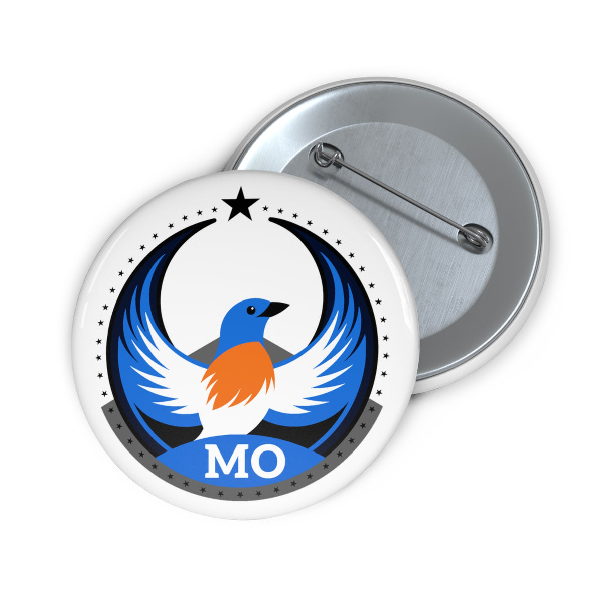 Bird Rebels Custom Pin Button – MO – Light
